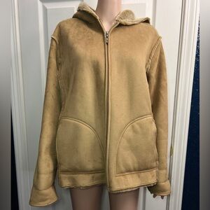 Warm Tan Suede Jacket for Women